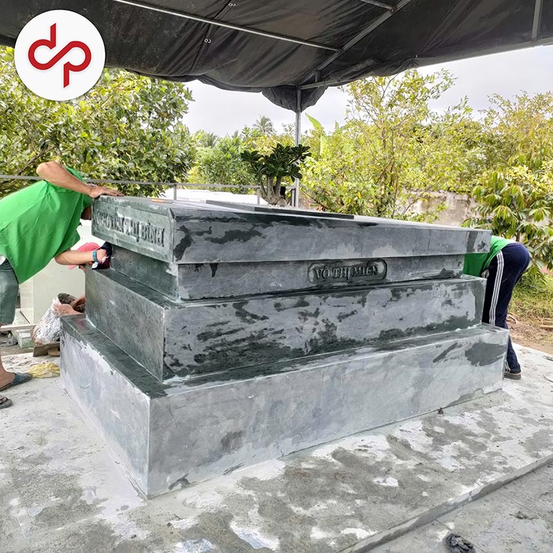 Thi công đá bia mộ
