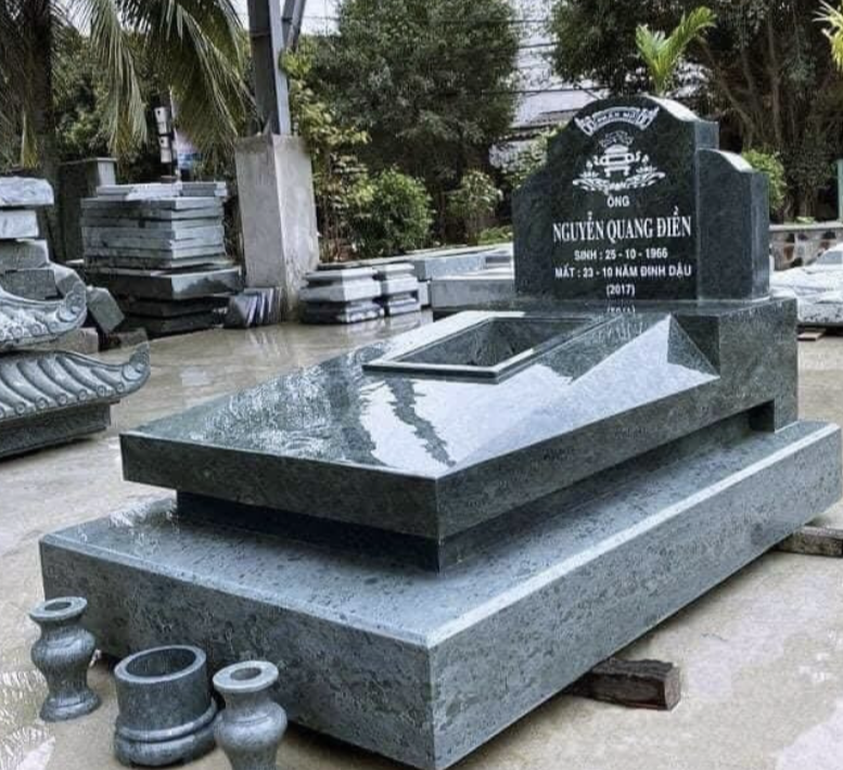 đá bia mộ nguyên khối bình dương